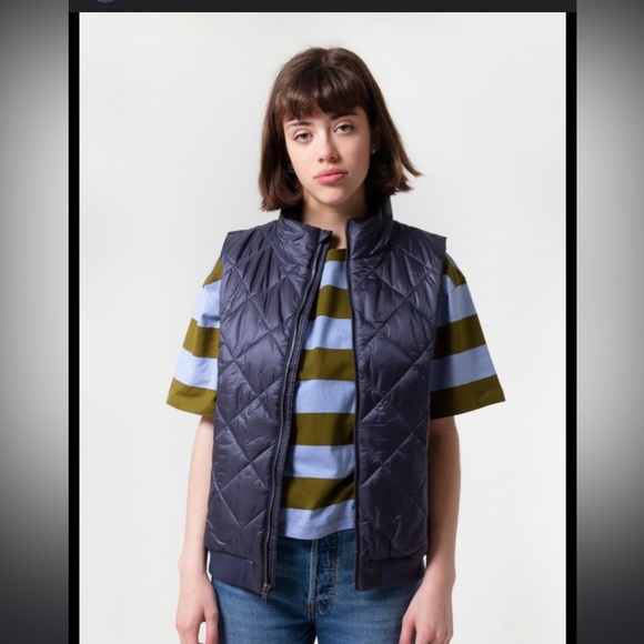 Patagonia Prow Bomber Vest Navy Size Small - Picture 2 of 6